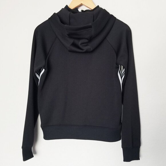 NIKE Sportswear Striped Front Zip Black Tracksuit Hoodie Women's Size S Jacket - Picture 5 of 16